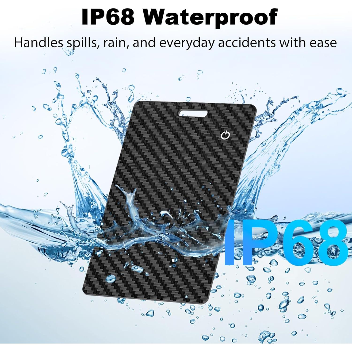 Tarjeta rastreadora de billetera Apple Find My IP68 Bluetooth