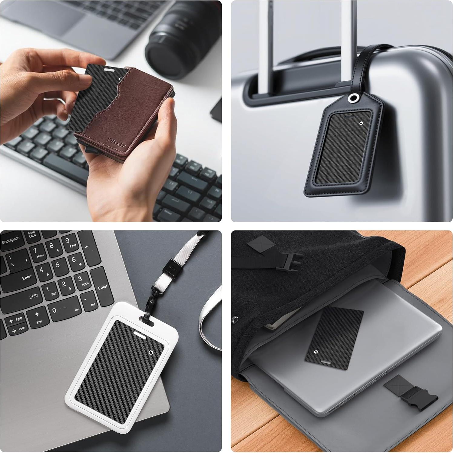 Tarjeta rastreadora de billetera Apple Find My IP68 Bluetooth