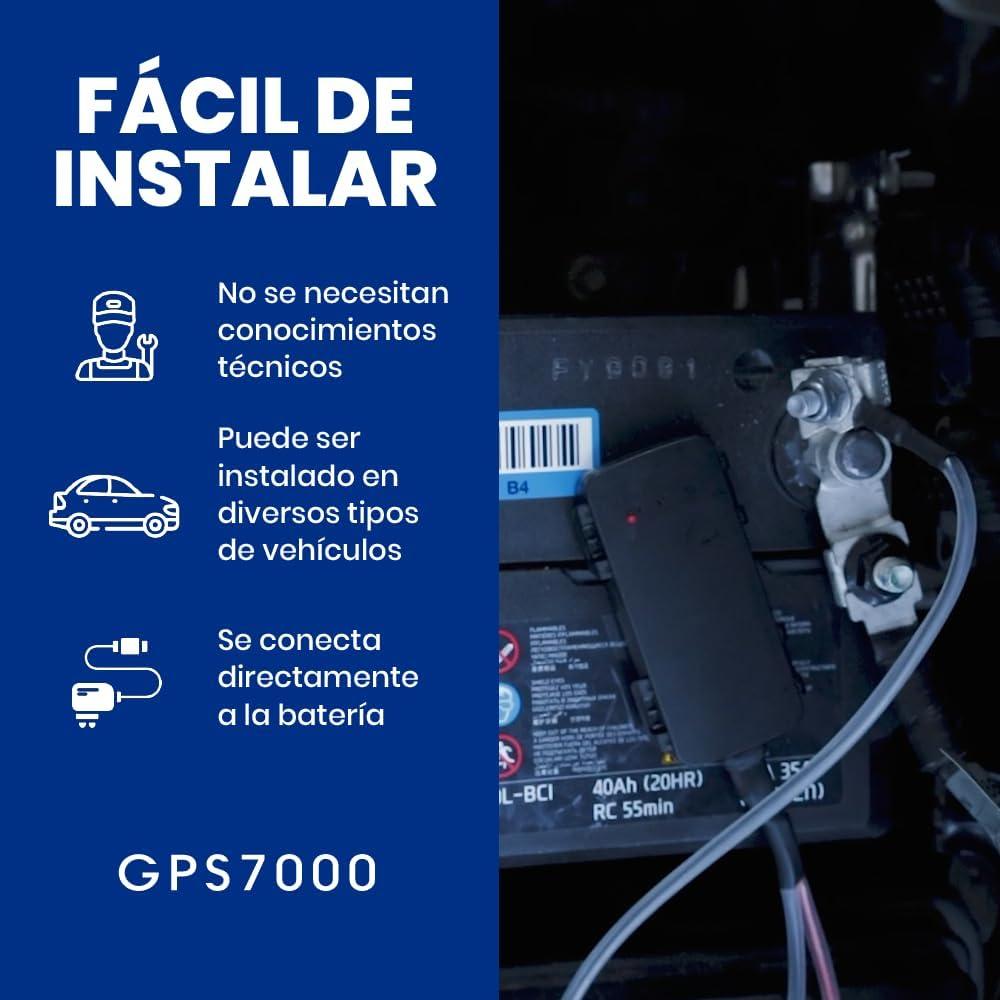 Rastreador GPS Oculto GPS7000 4G con 12 Meses de Servicio