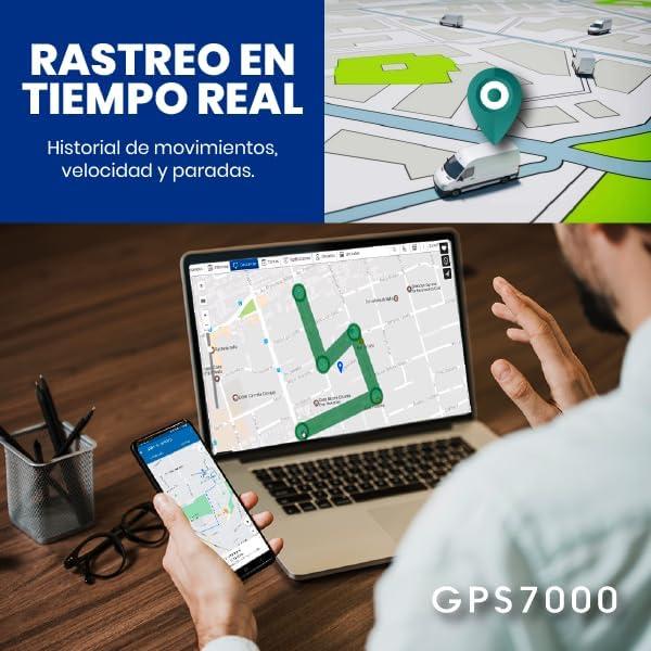 Rastreador GPS Oculto GPS7000 4G con 12 Meses de Servicio