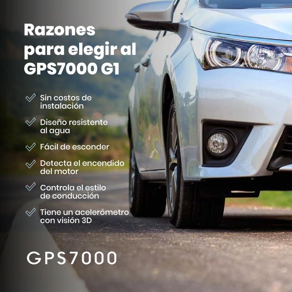 Rastreador GPS Oculto GPS7000 4G con 12 Meses de Servicio
