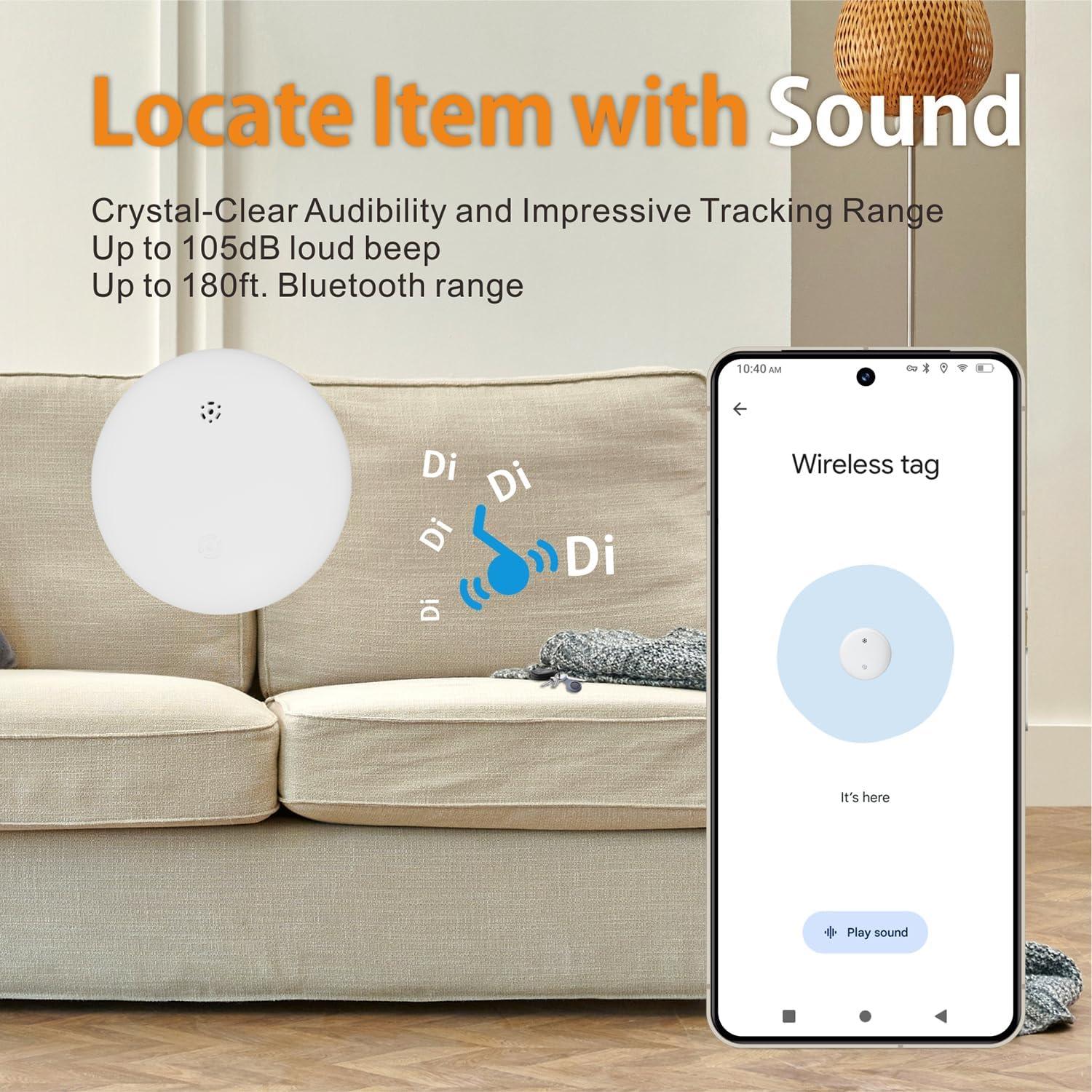 Rastreador GPS Reyke Bluetooth IP66 para Android - Etiqueta Inteligente