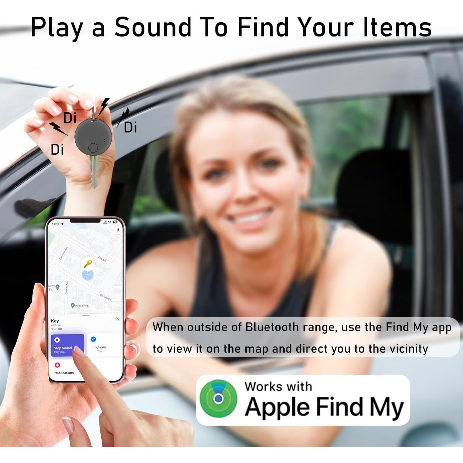 Rastreador Bluetooth Inteligente GLOBELEC 4-Pack Gris Gun