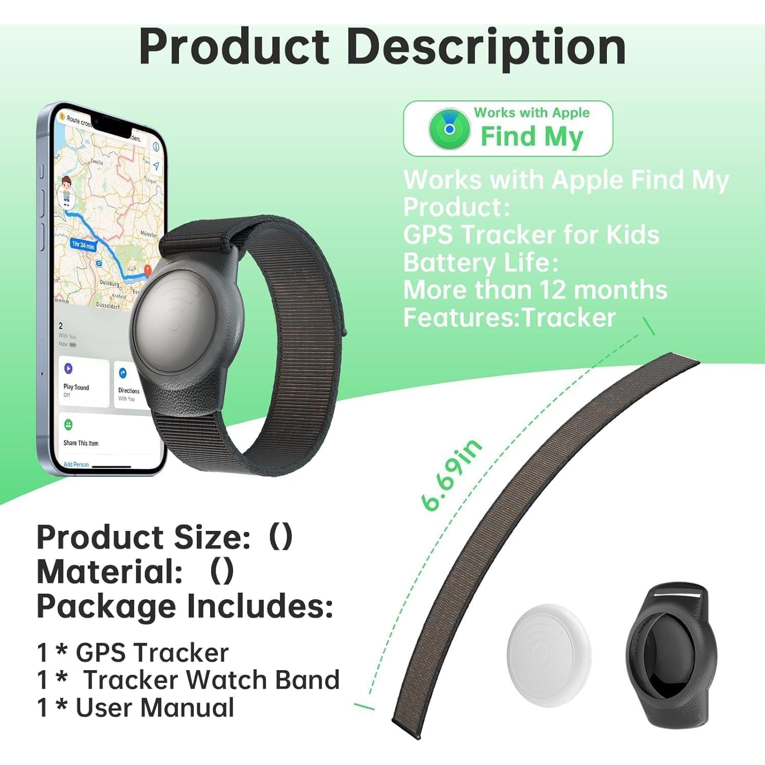 Rastreador GPS para Niños LAOLASEED, Impermeable, iOS