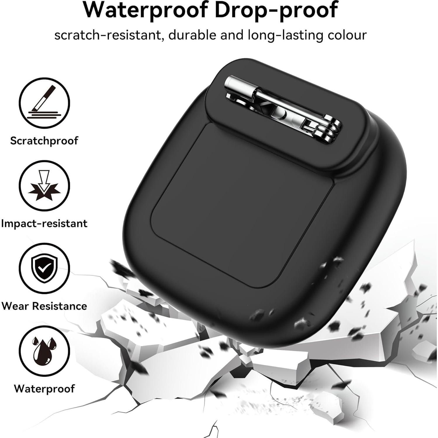 Funda de Silicona Impermeable SkyArmor para Tile Mate 2022/2024 - Negro/Azul