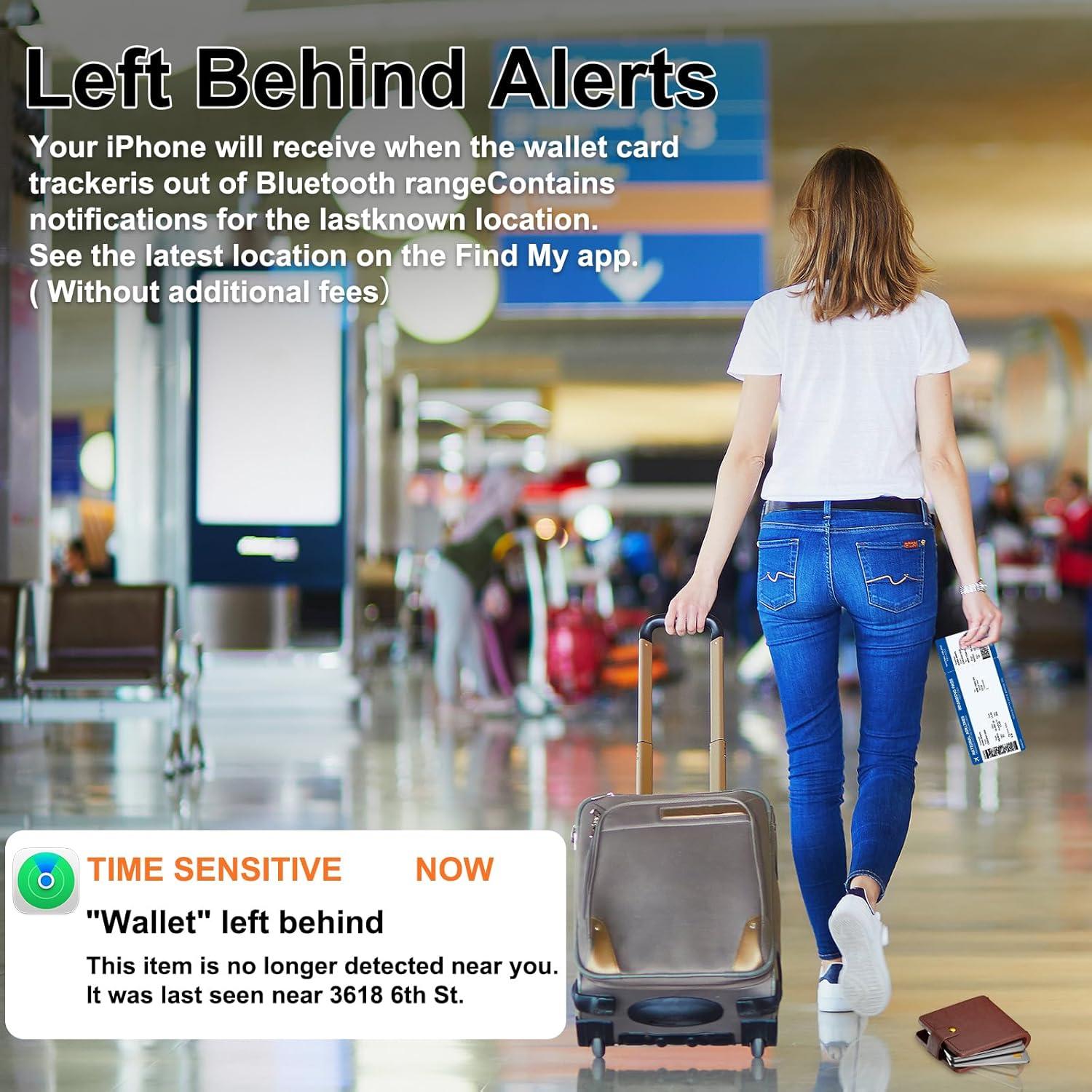 Rastreador de billetera Miritz para Apple Find My IP68