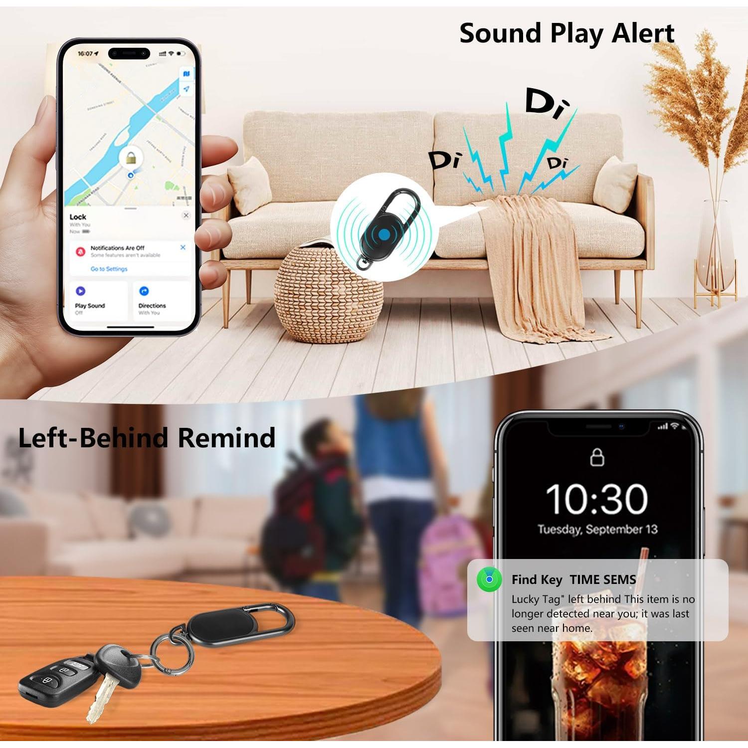 Rastreador GPS llavero Auiyod F-15 - Bluetooth, Negro
