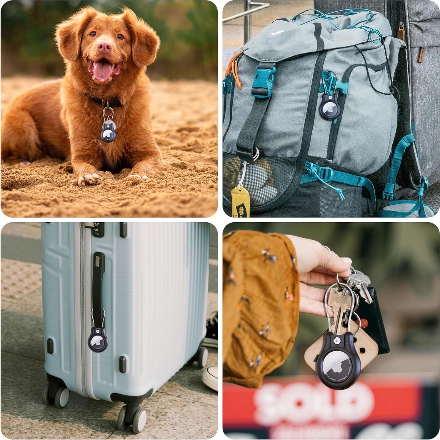 Estuche impermeable IPX8 para AirTag CITYMORE - Paquete de 4