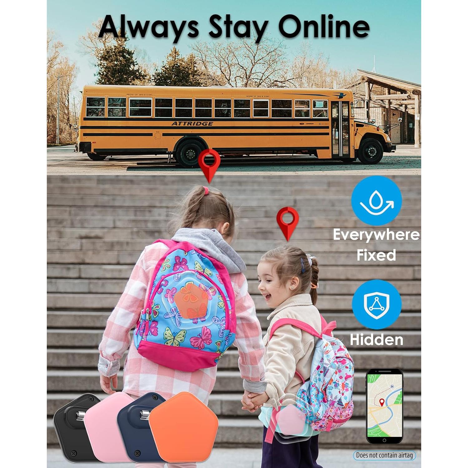 Soporte Oculto para AirTag Niños SCALLOP Impermeable IPX8