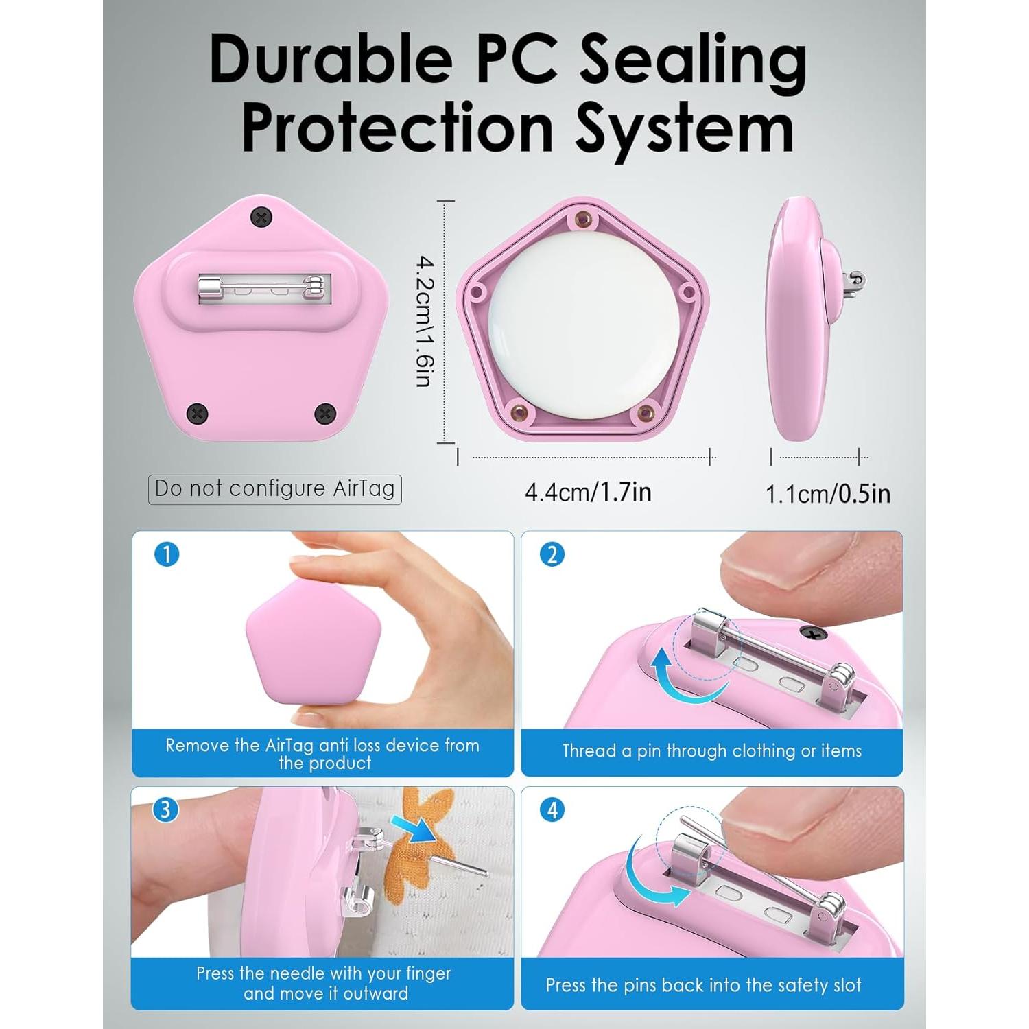 Soporte Oculto para AirTag Niños SCALLOP Impermeable IPX8