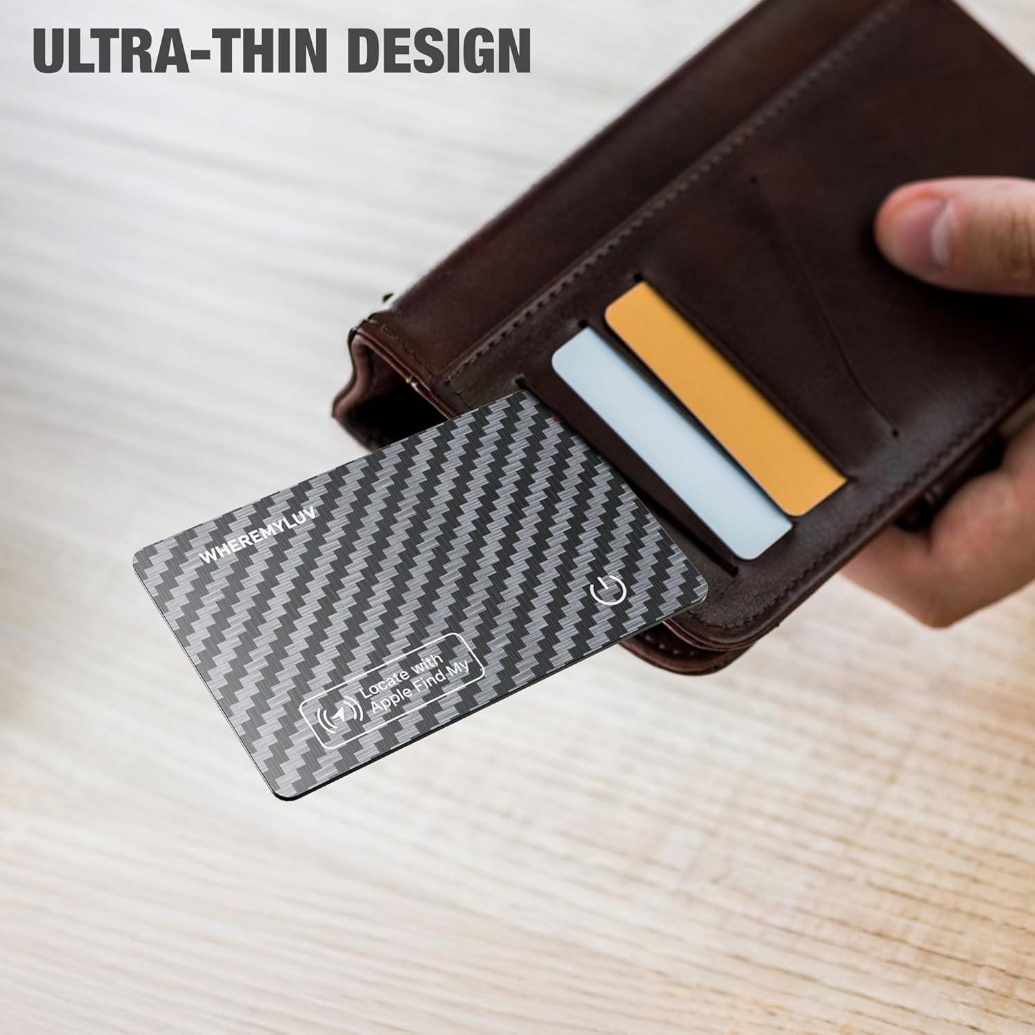 Localizador Bluetooth WHEREMYLUV Ultra Fino Recargable 100dB