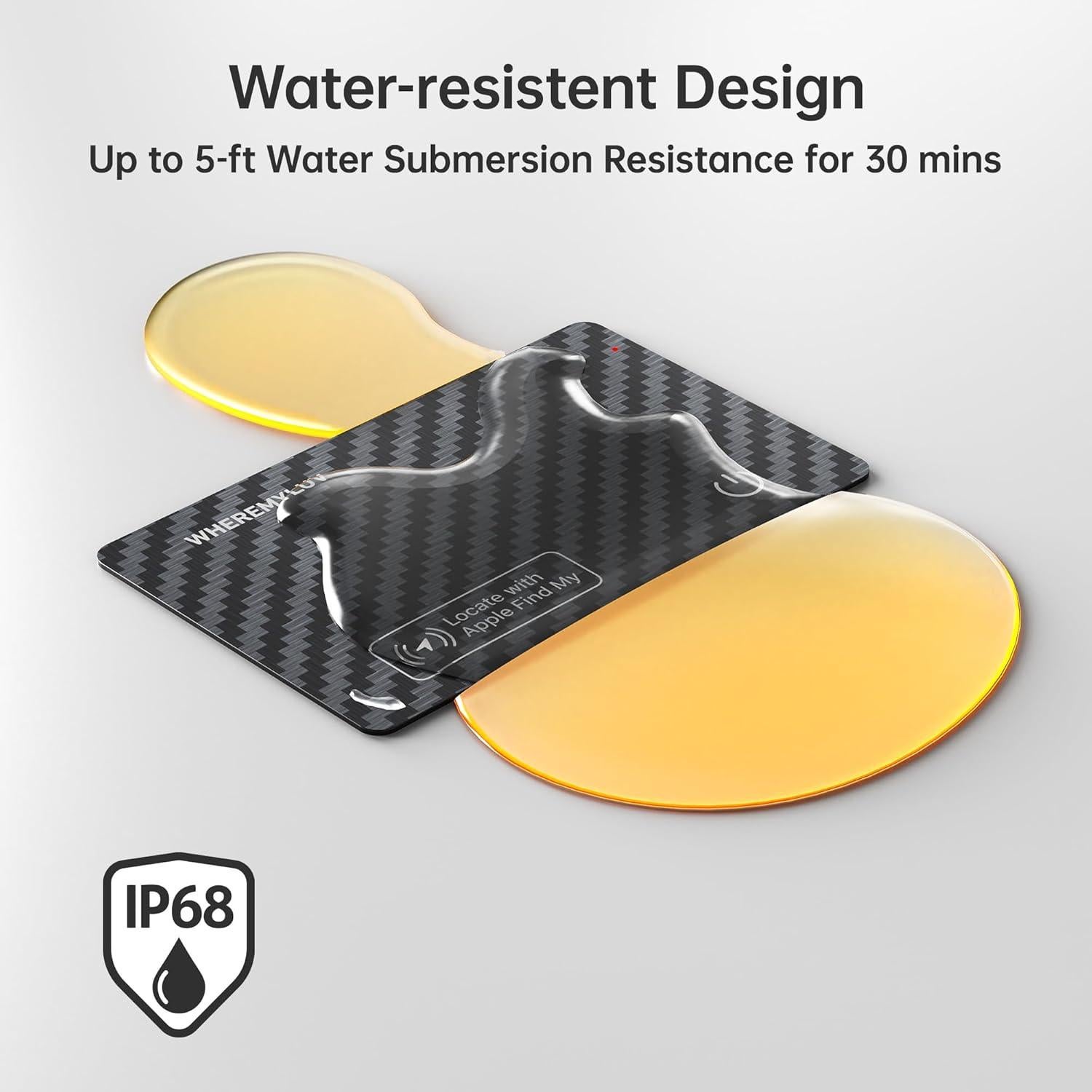 Localizador Bluetooth WHEREMYLUV Ultra Fino Recargable 100dB