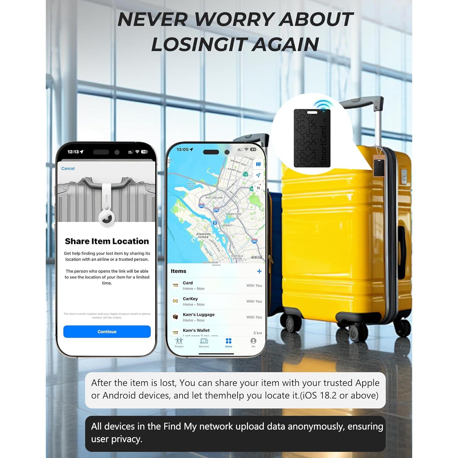 Tarjeta Rastreadora Bluetooth Midlocater S11 - IP68, iOS