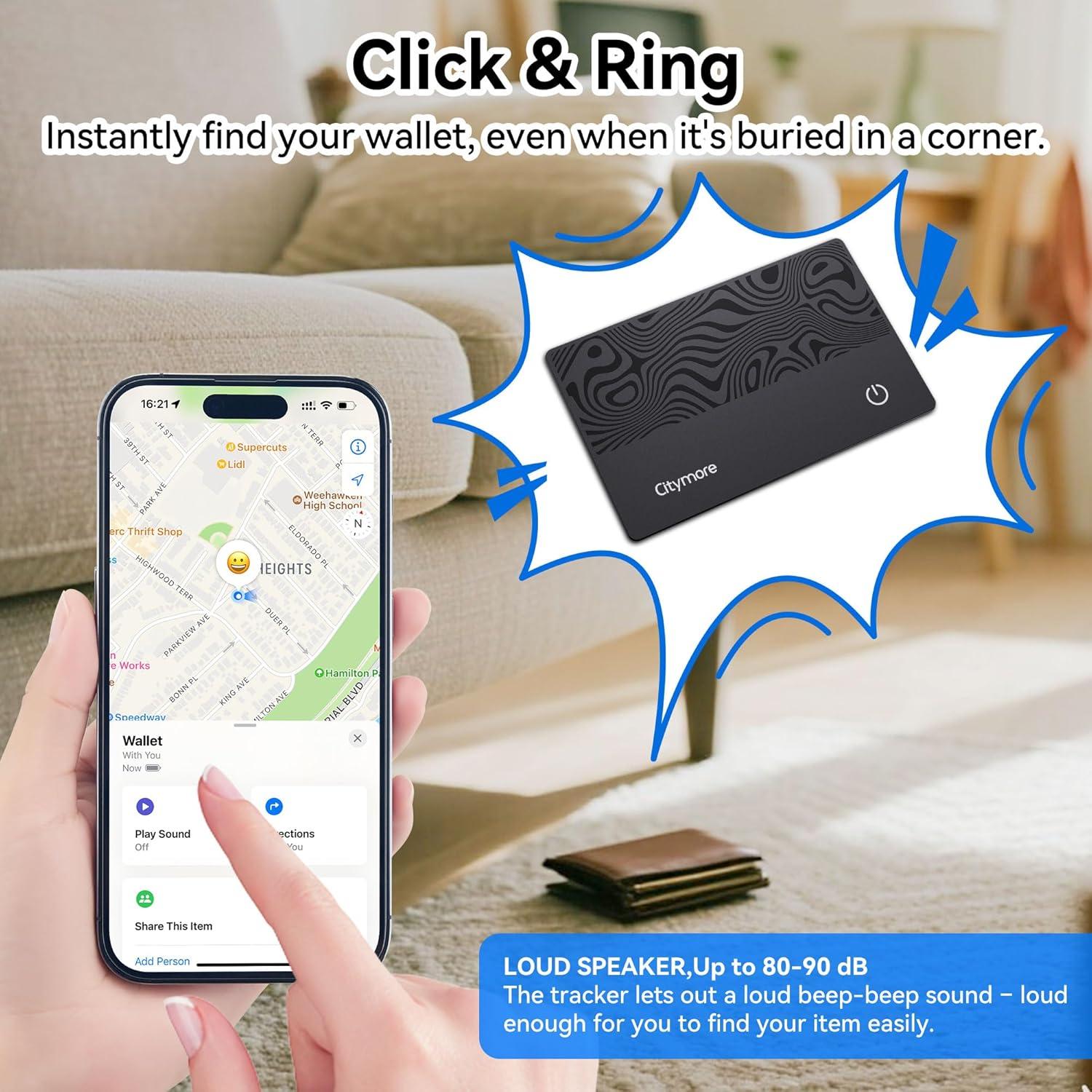 Rastreador Bluetooth CityMore para Cartera - Impermeable IP68