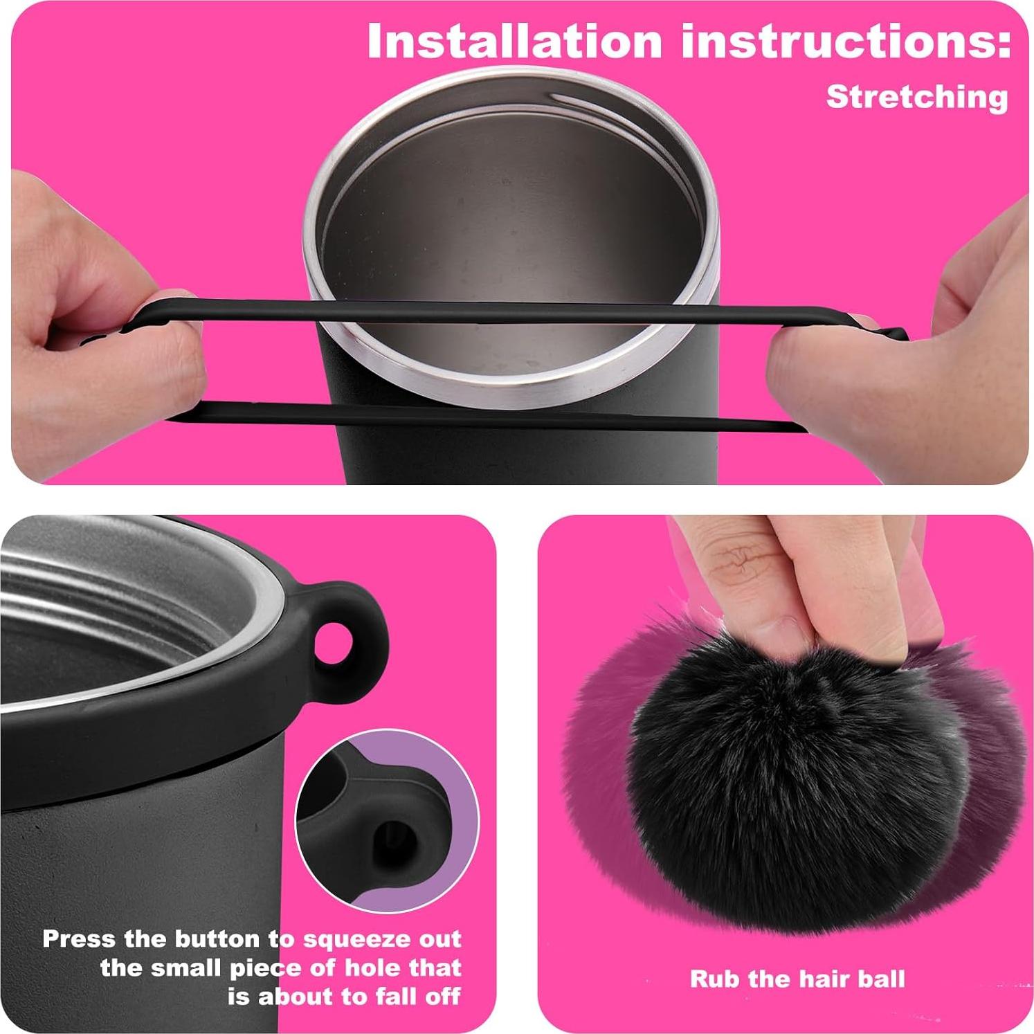 Accesorios para Taza Stanley Mity Rain - 8 Piezas, Negro