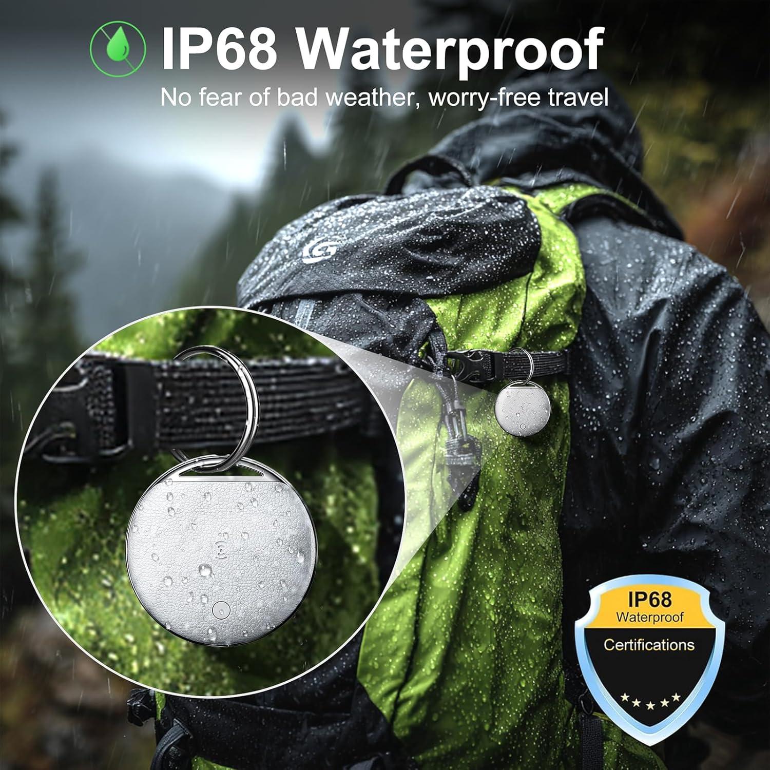 Etiquetas de Rastreo KPMARE 4 Paquete Bluetooth IP68 iOS