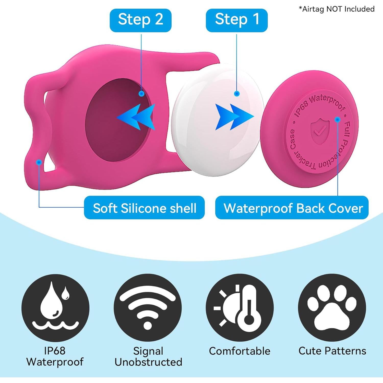 Soporte Impermeable IP68 para AirTag SignFaith - 2 Piezas