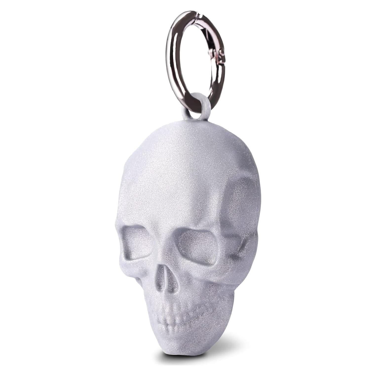 Funda Protectora GOLLEY para AirTag 2022 - Esqueleto Plateado