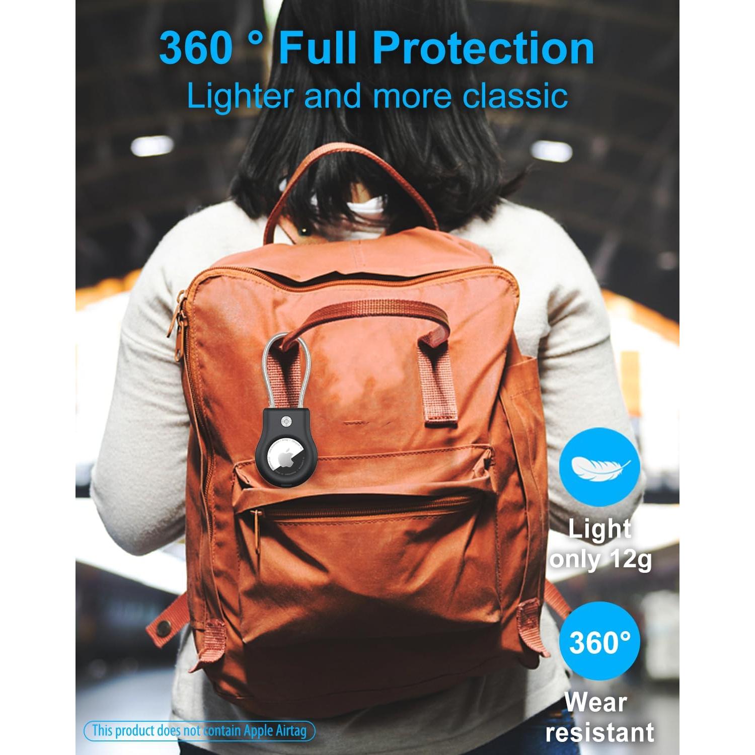 Soporte de Llavero Airtag SCALLOP 2 Pack - Resistente y Ligero