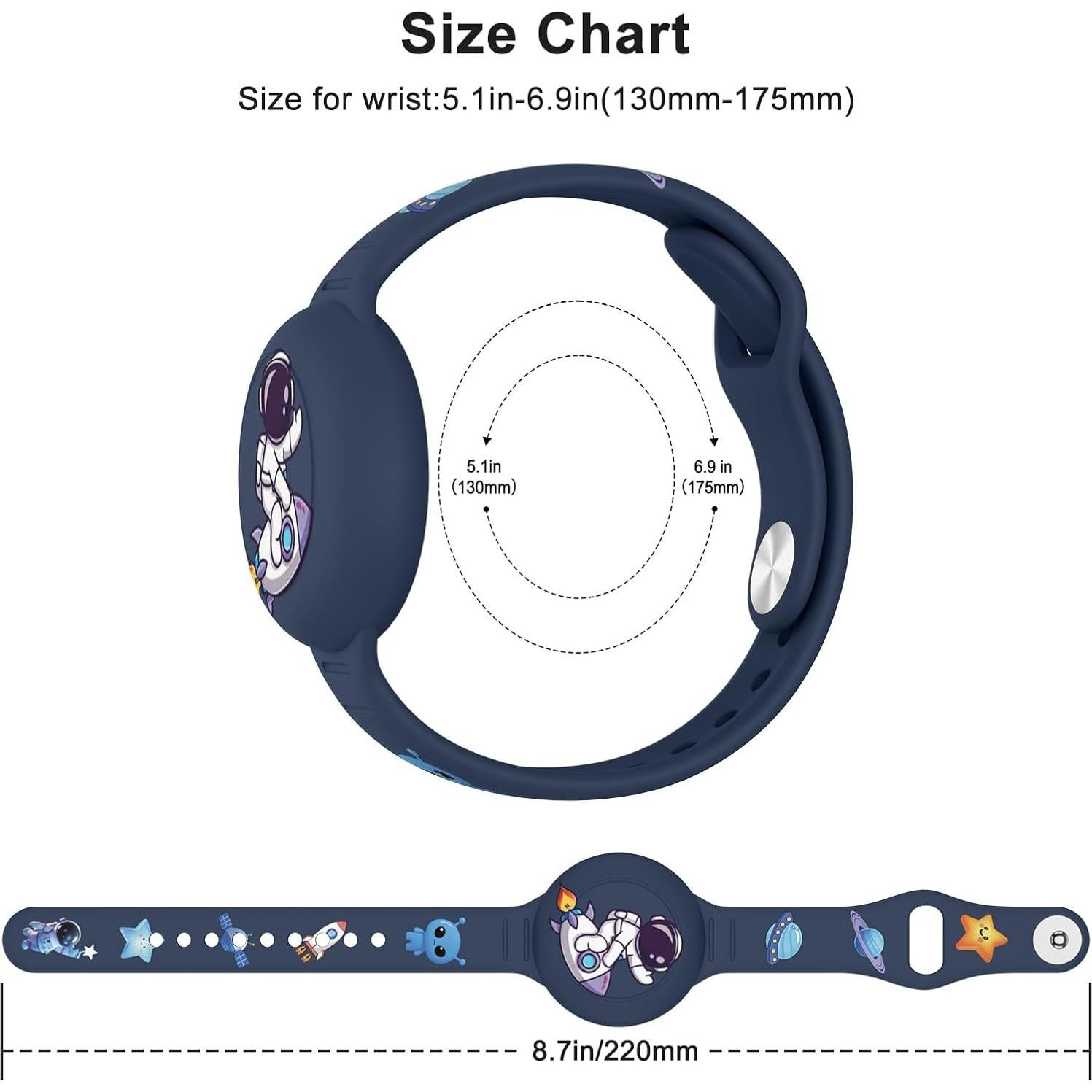 Pulsera Antipérdida Vancle para Air Tag - Azul Oscuro