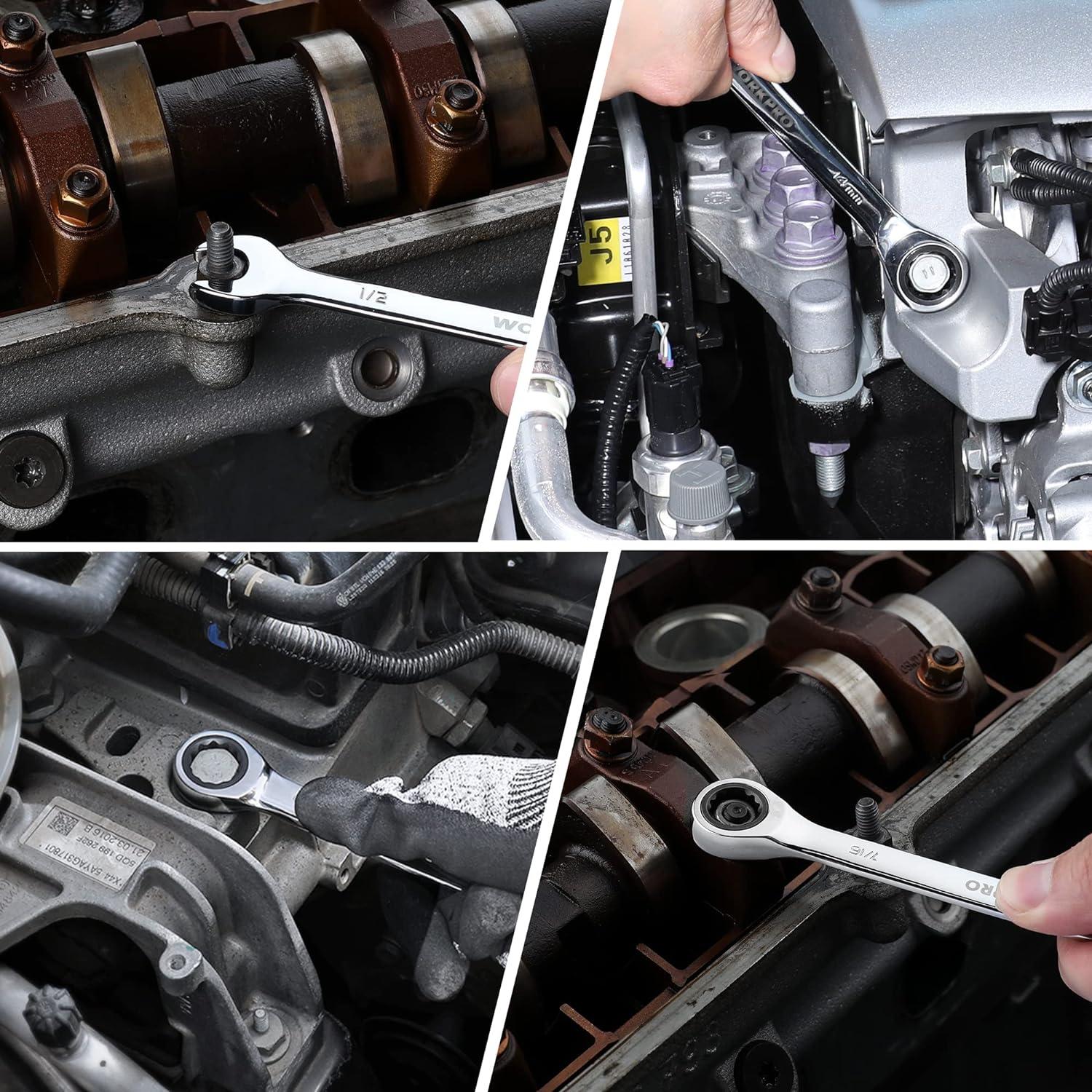 Juego de Llaves de Combinación WORKPRO 22 Piezas 6-18mm