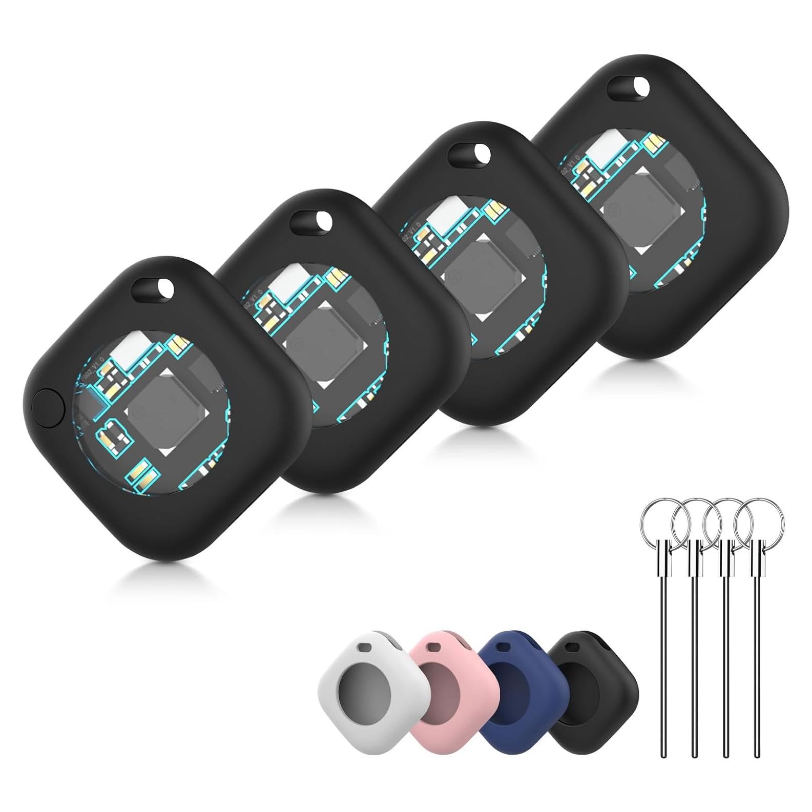 Paquete de 4 Rastreadores GPS Natyos con Batería Reemplazable