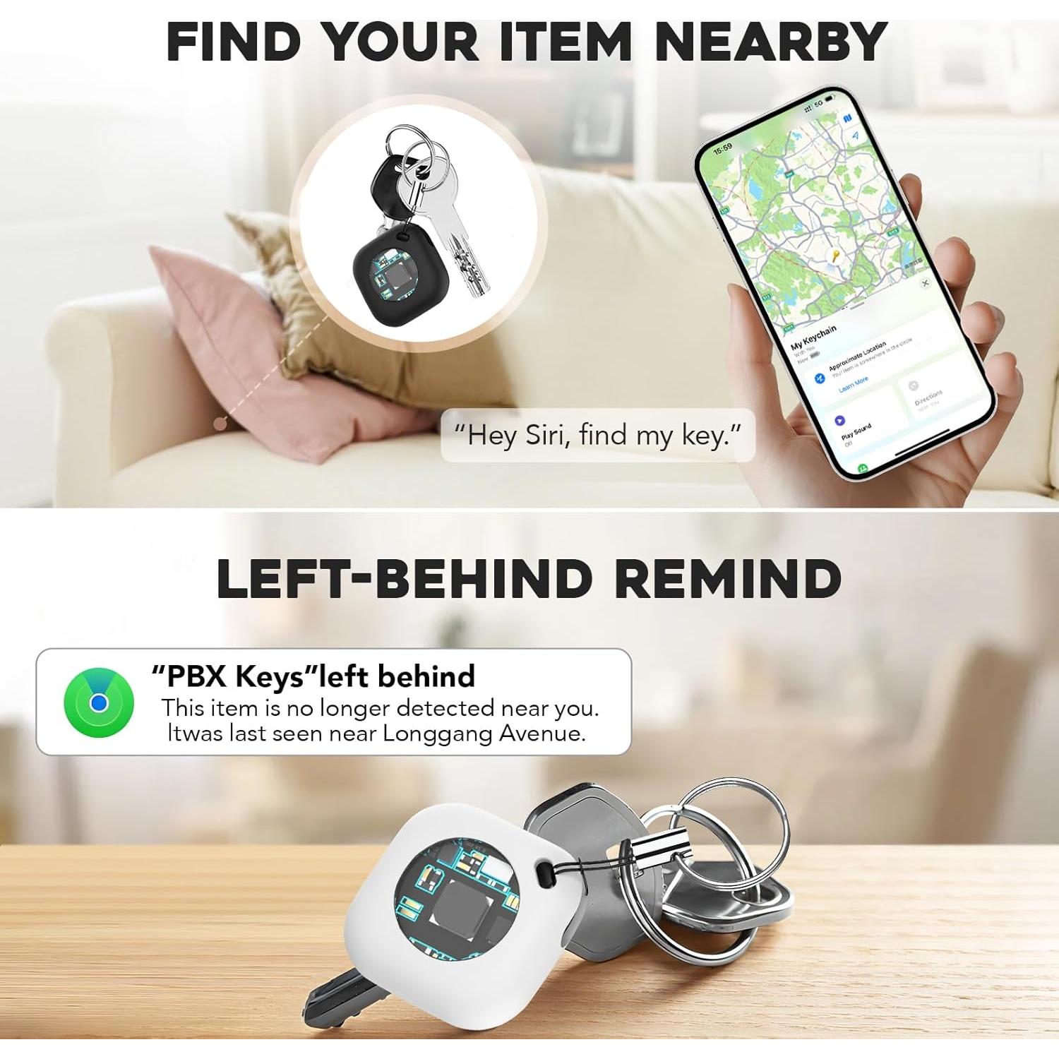 Paquete de 4 Rastreadores GPS Natyos con Batería Reemplazable