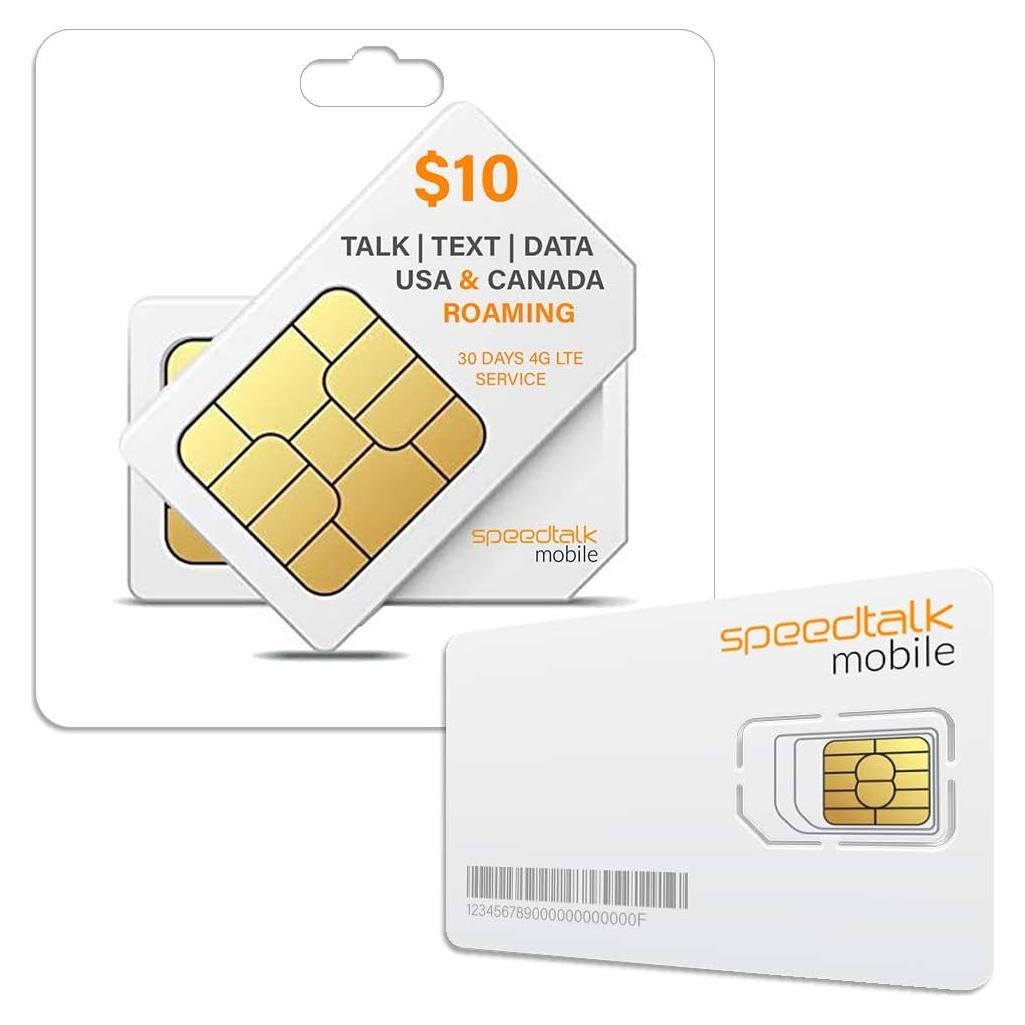 Tarjeta SIM SpeedTalk 4G LTE para rastreadores y dispositivos