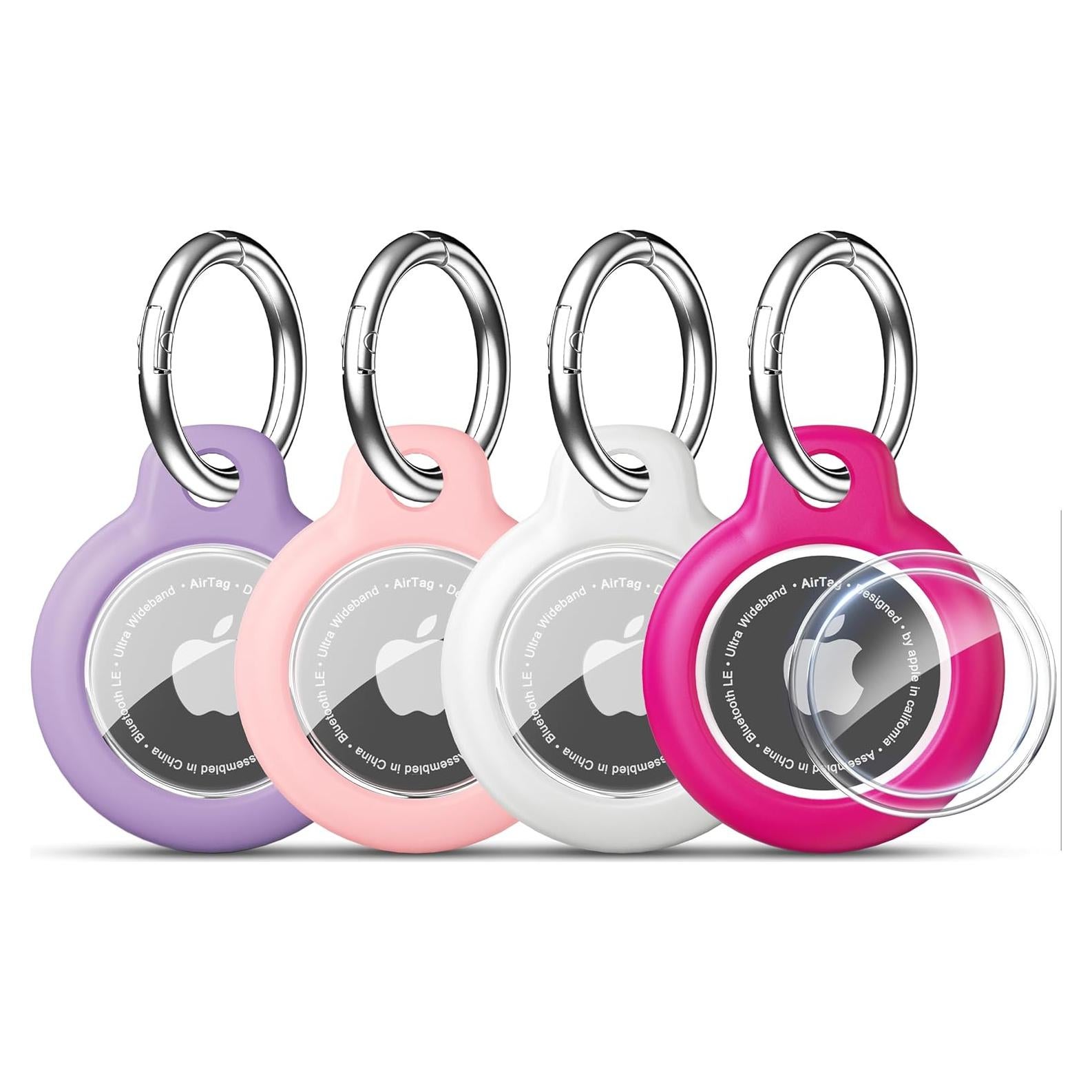 Funda Protectora para AirTag RFUNGUANGO - Paquete de 4 Colores