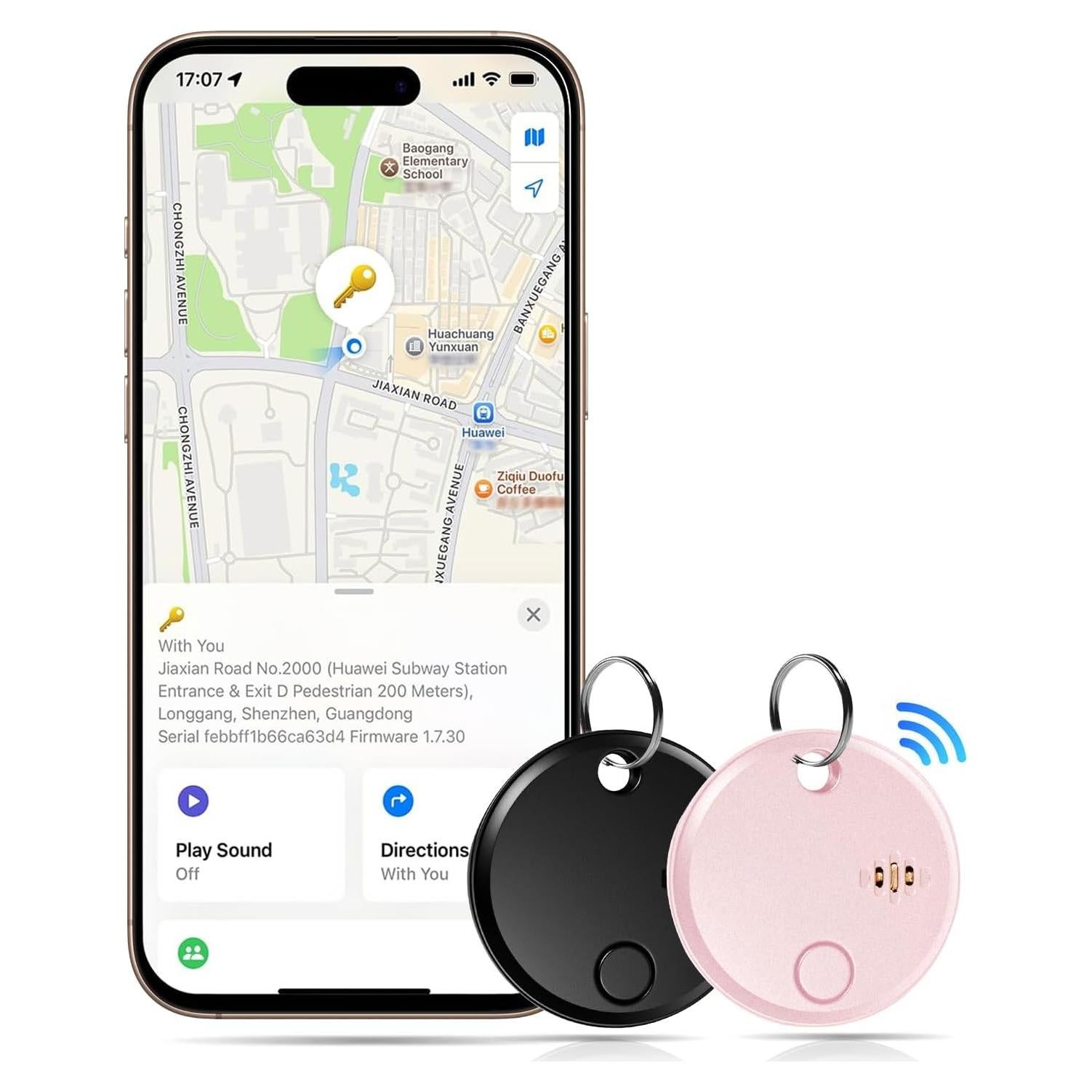 Etiquetas de Seguimiento por Aire DSDFPFG - Paquete de 2 iOS