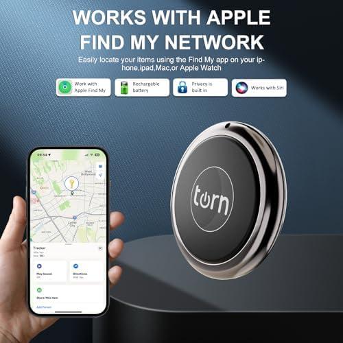 Localizador GPS Bluetooth Air Tag Apple para iOS - Negro
