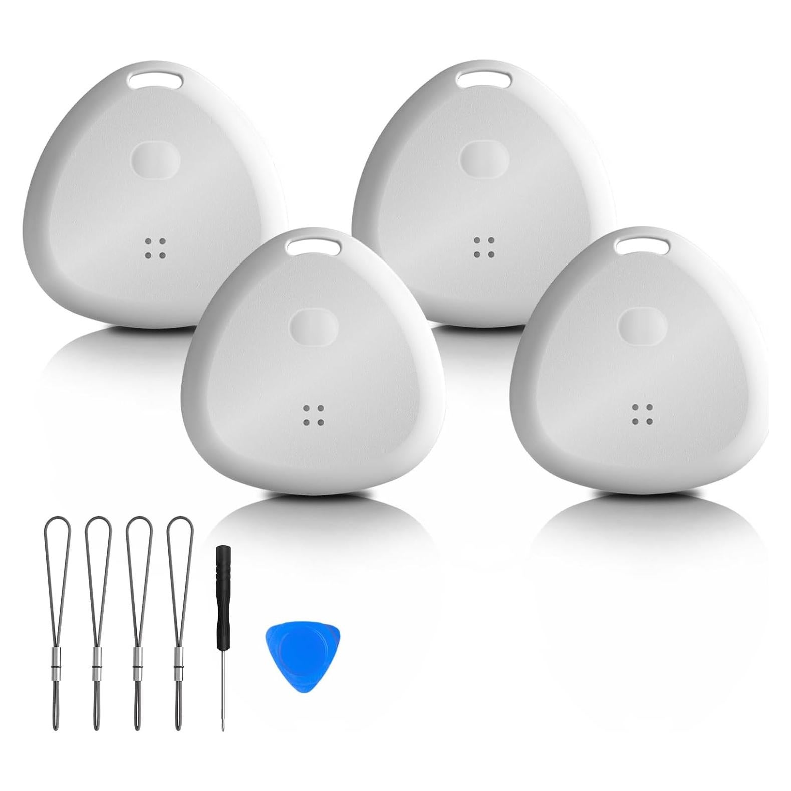 4 Localizadores de Llaves Bluetooth Nutale, Certificado Apple, 121.92m