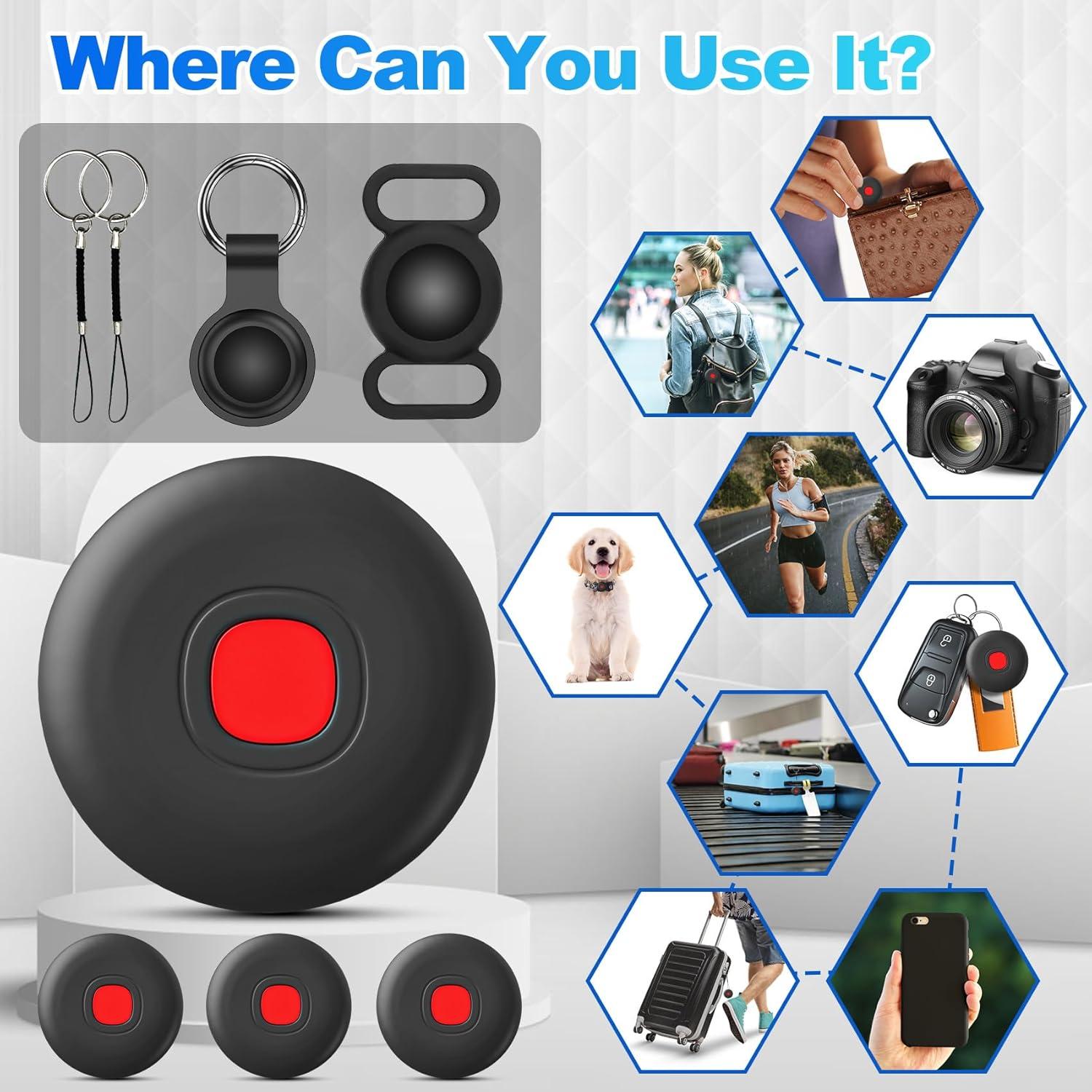 Etiquetas de Rastreo Bluetooth LocGuaxrd - 4 Pack para Android