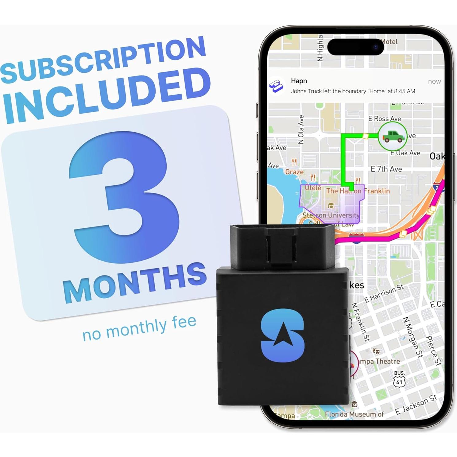 Rastreador GPS OBD Spy Tec Plug-In con 3 Meses de Suscripción