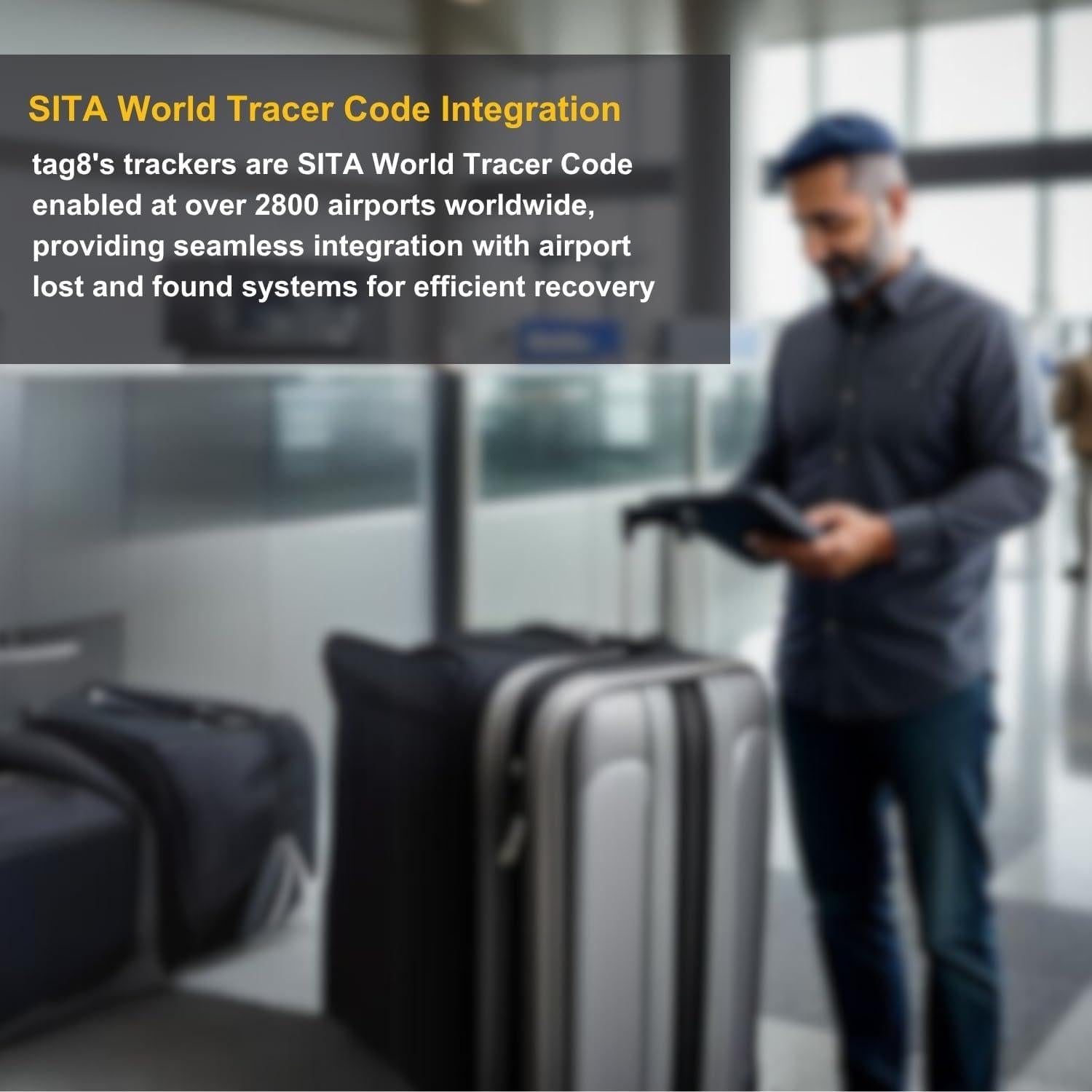 Rastreador de Equipaje Inteligente Tag8 Dolphin | Bluetooth, IP67