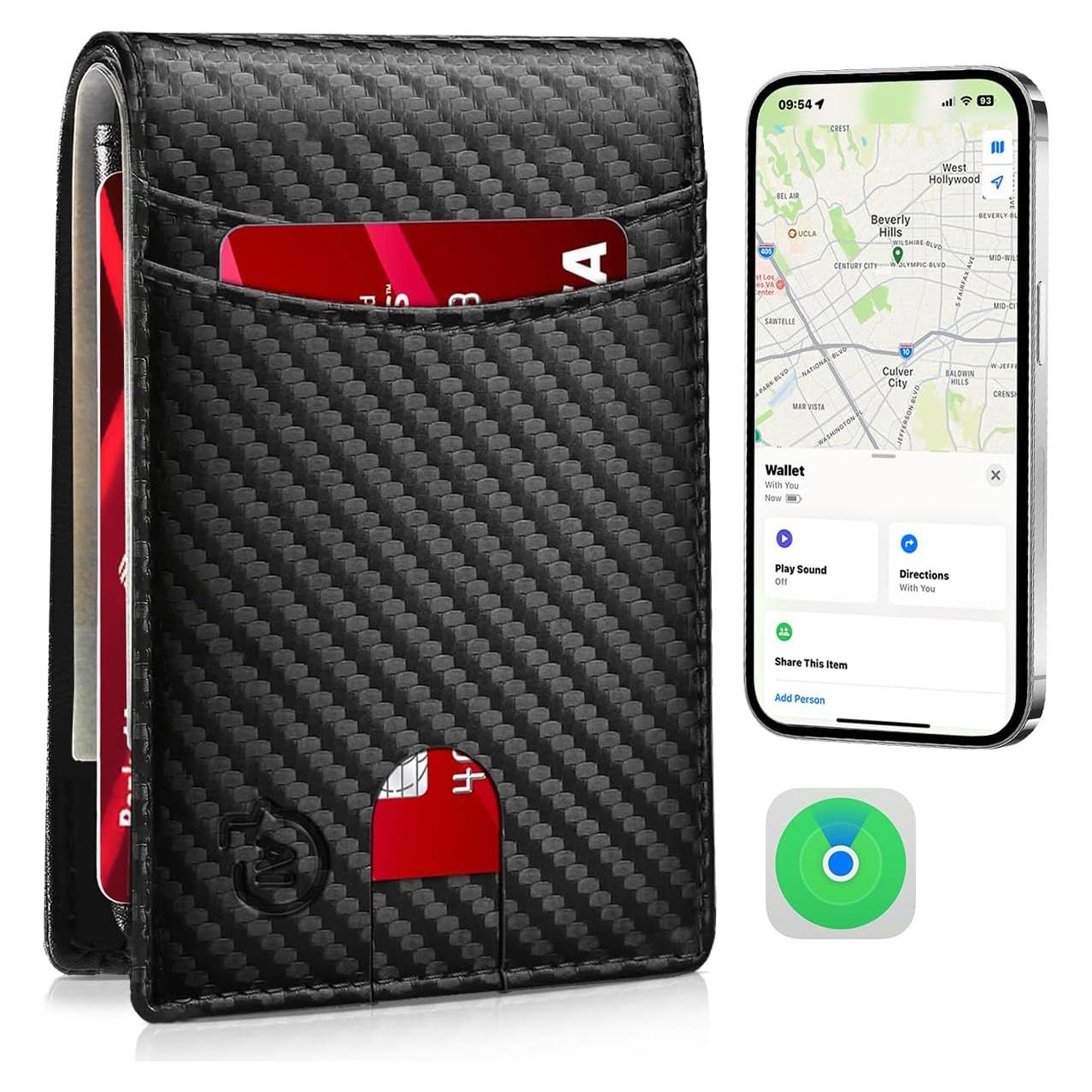 Billetera inteligente SAMRT CC con rastreador Bluetooth iOS