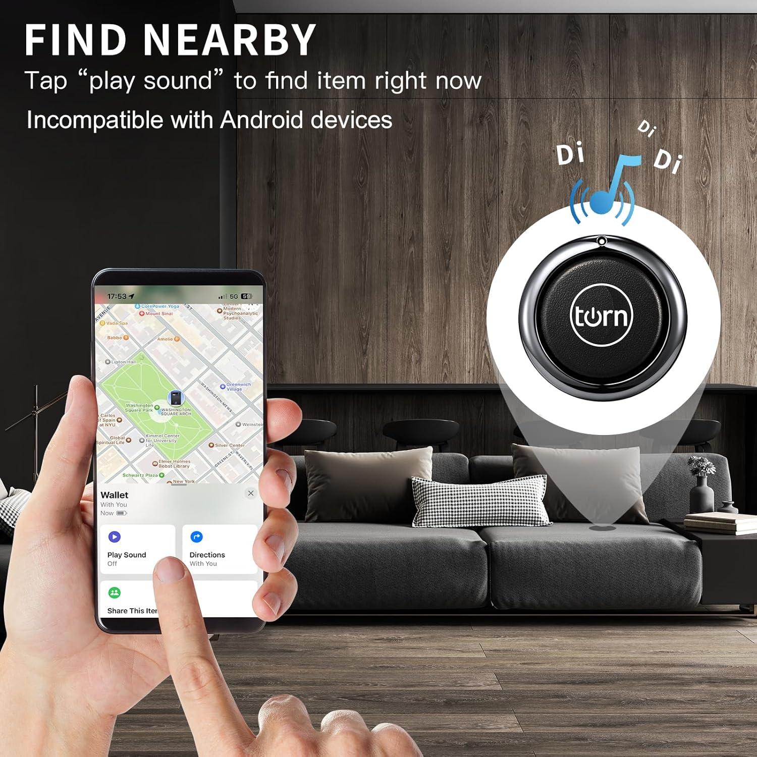 Rastreador GPS para Apple Find My - SMART LB - 2 Pack Negro