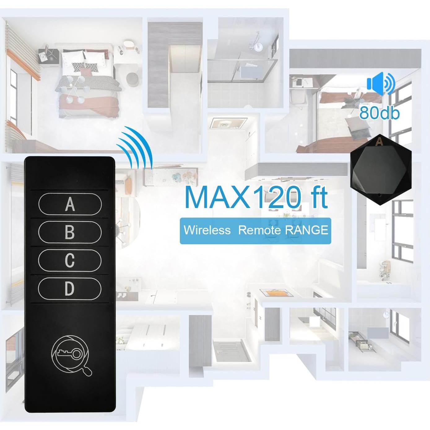 Localizador de Llaves Inalámbrico hhdz TF04C 36m 85dB