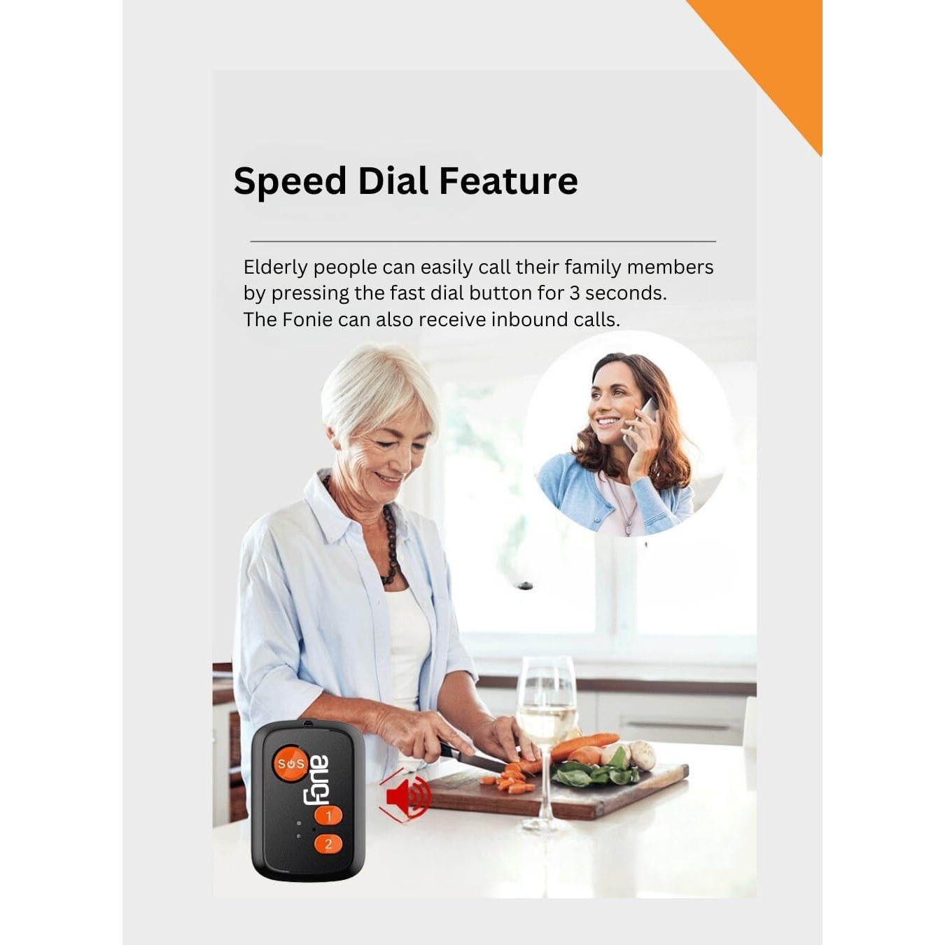 Rastreador GPS FONIE 4G para Personas Mayores con SOS