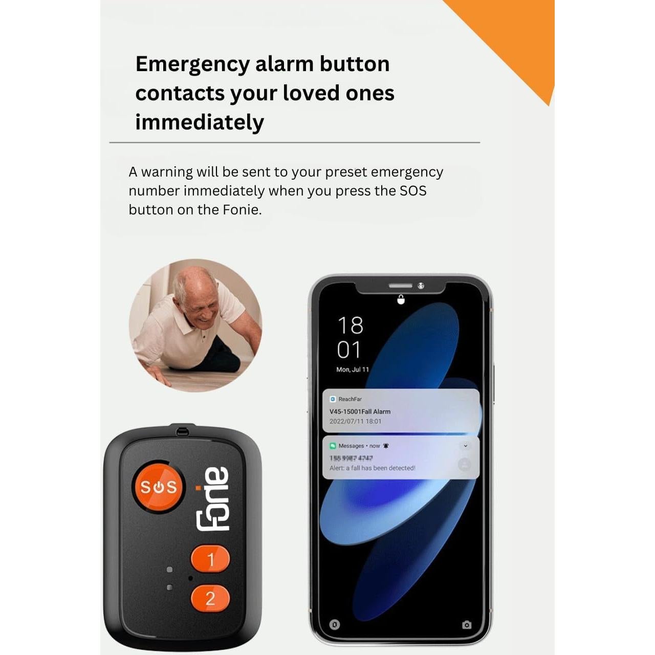 Rastreador GPS FONIE 4G para Personas Mayores con SOS