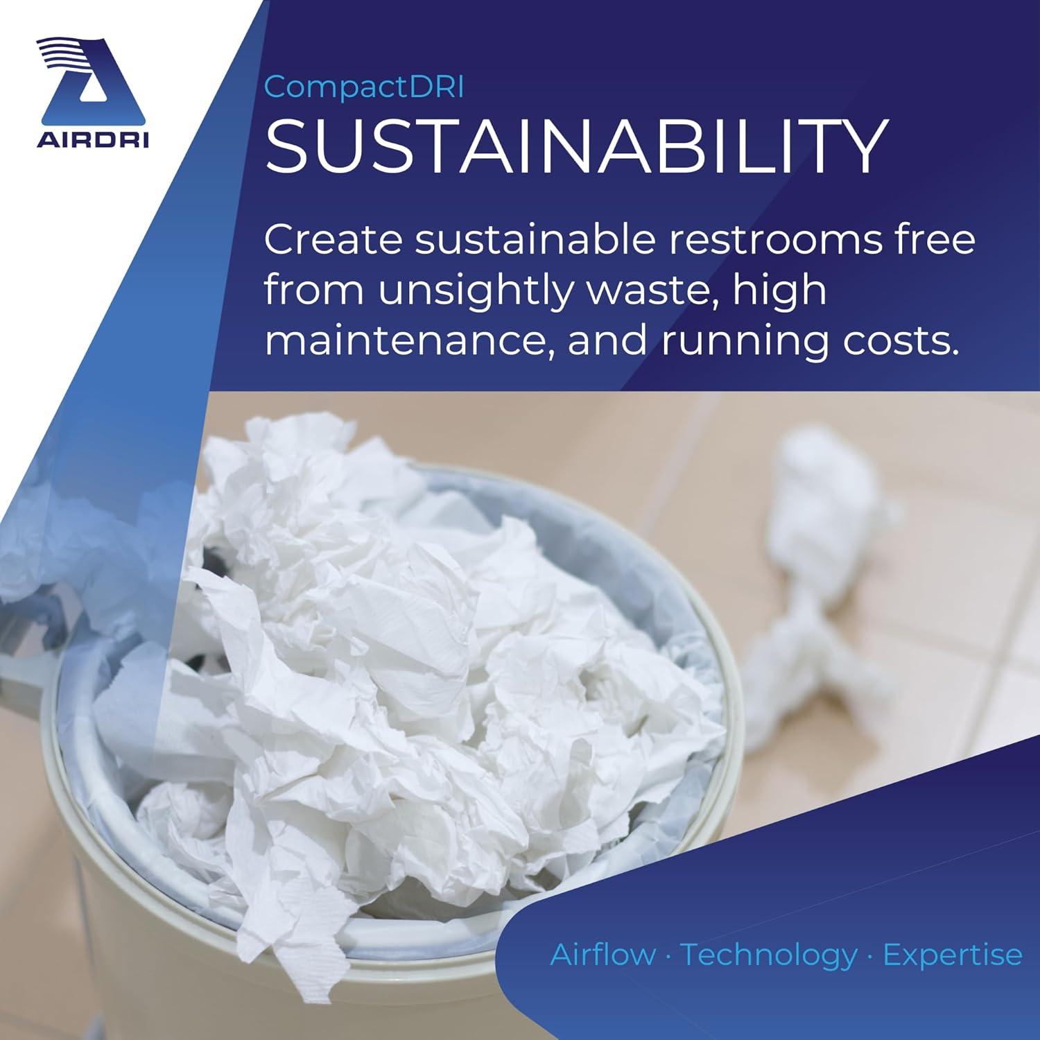 Secador de Manos Automático AIRDRI CompactDRI - 1.0kW - Negro