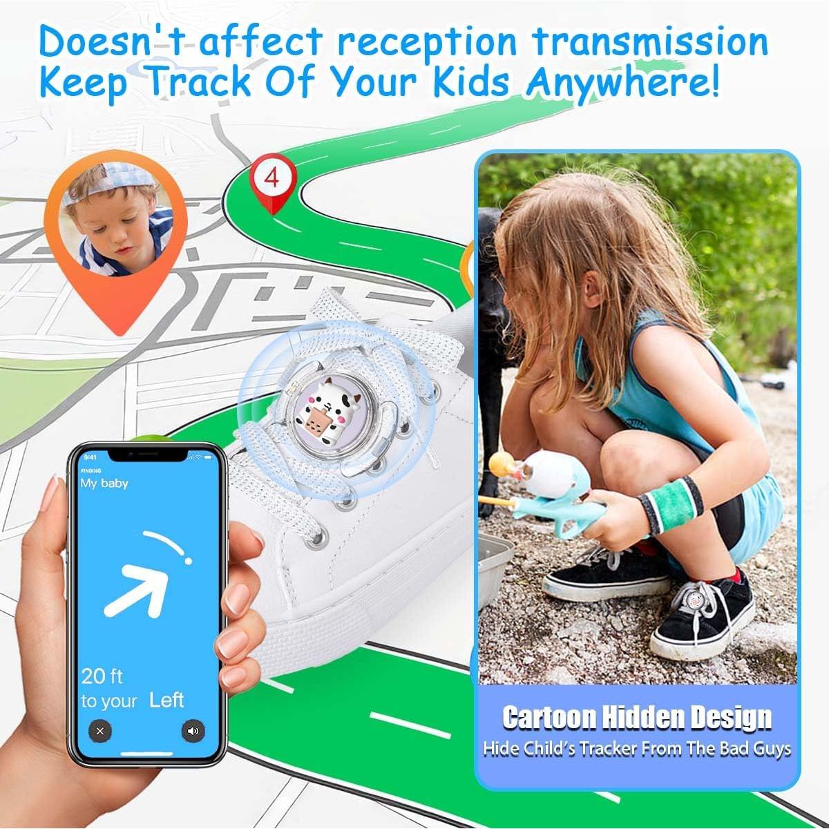 Sujetadores Impermeables para AirTag BIQIRE - Dinosaurio y Vaca