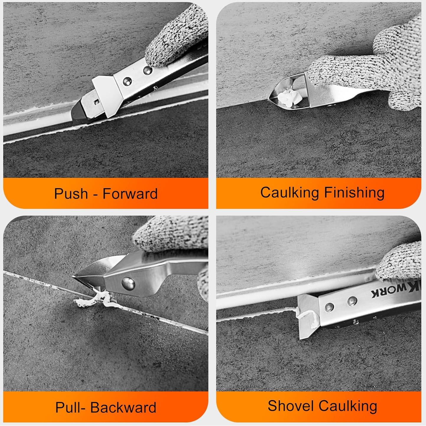 Kit de Herramientas para Sellado THINKWORK 4 en 1 Acero Inoxidable