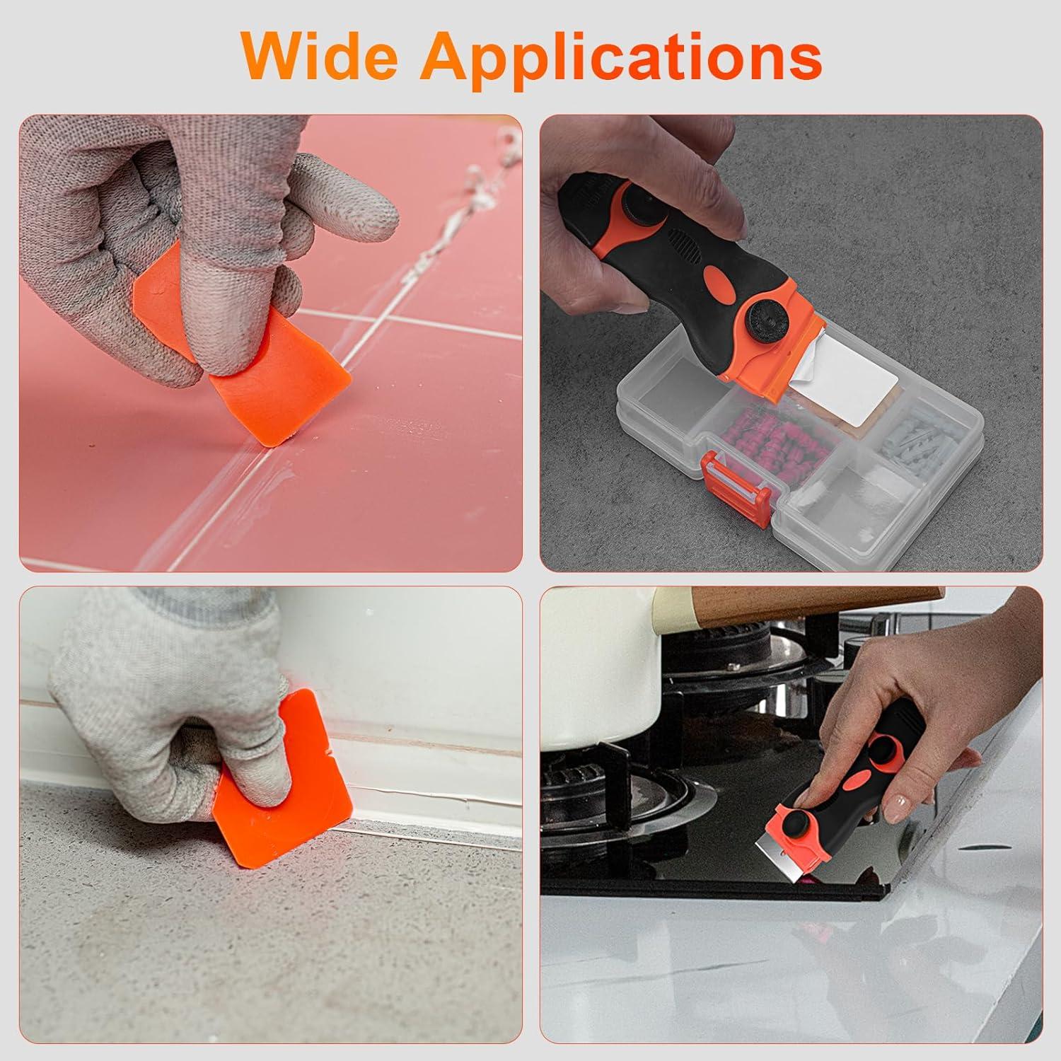 Kit de Herramientas para Sellado THINKWORK 4 en 1 Acero Inoxidable