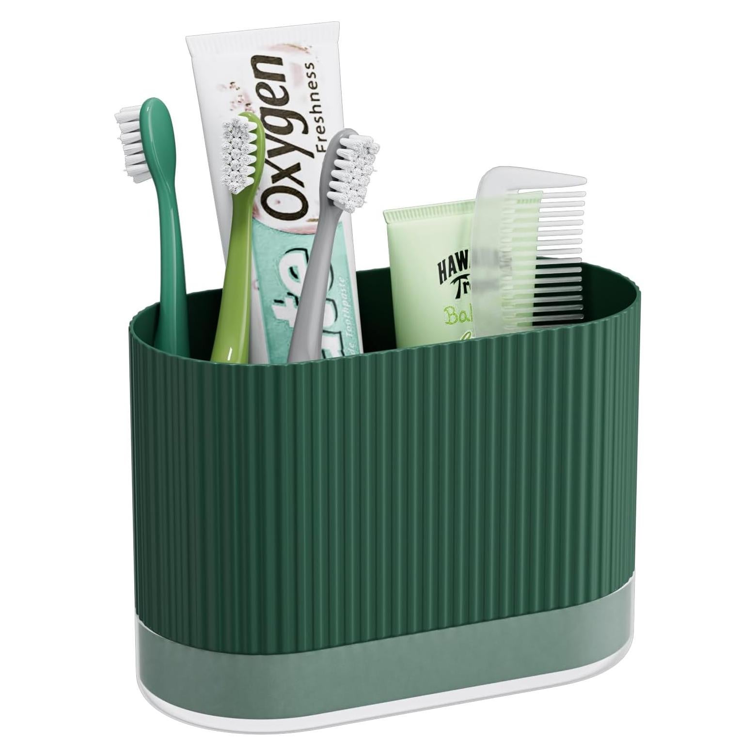 Soporte de Cepillo de Dientes Verde JDOTL para Niños con Drenaje