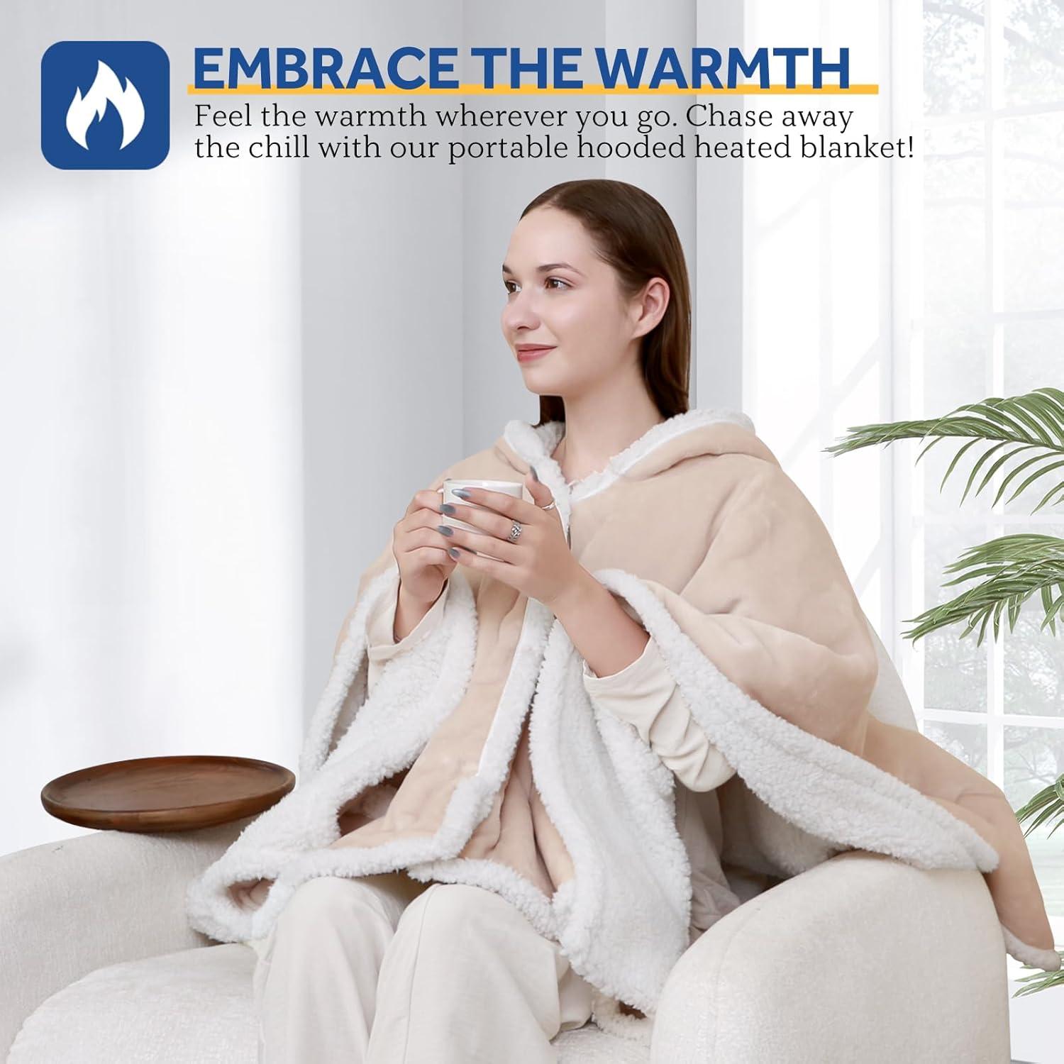 Manta Térmica Portátil Sealy Beige con Batería 20000mAh