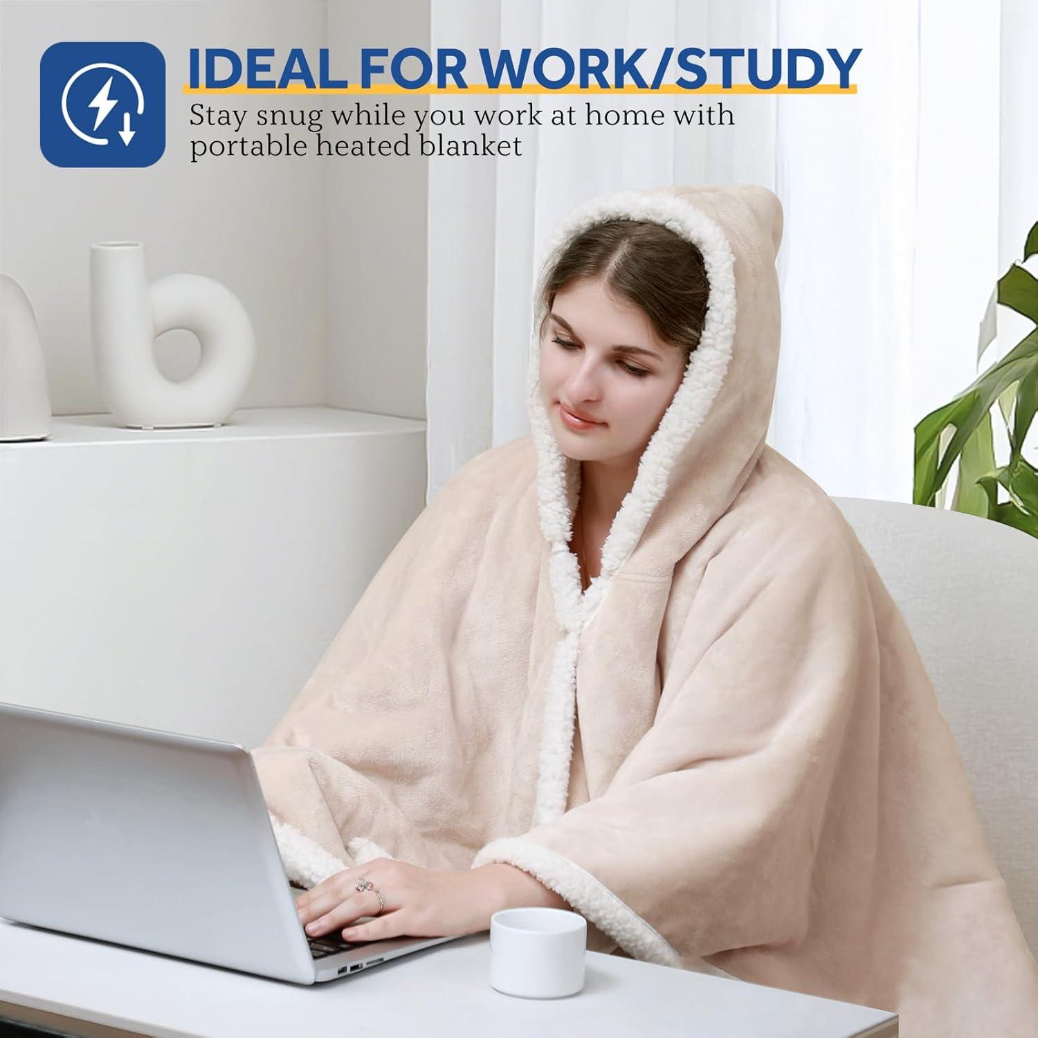 Manta Térmica Portátil Sealy Beige con Batería 20000mAh