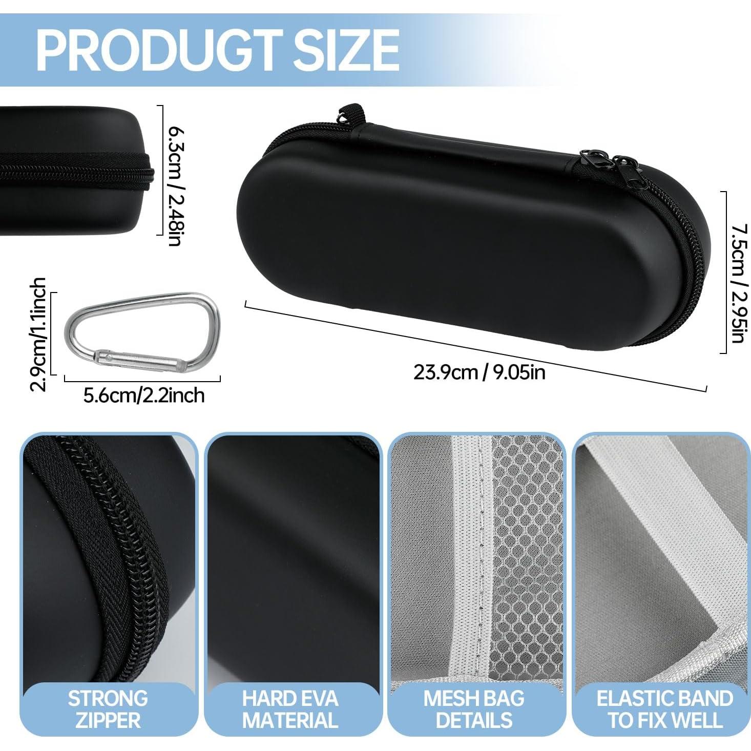 Estuche de viaje para cepillo de dientes Oral-B Pro 1000/1500/5000/7000/7500/6000/9600 - Bolsa dura portátil negra