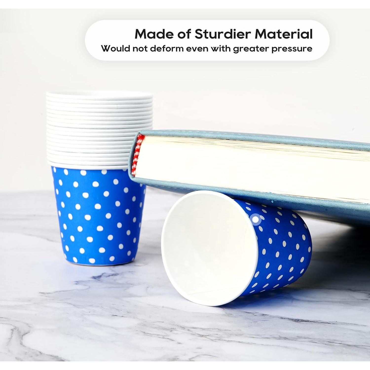 Vasos de Papel Desechables JOLLY PARTY 300 Unidades 90 ml