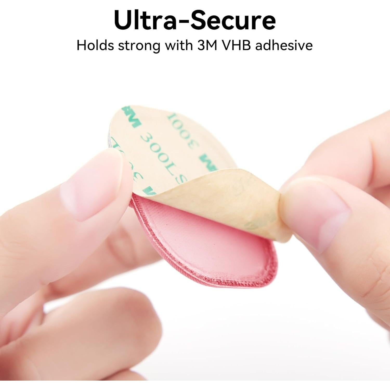 Funda Adhesiva Rosa para AirTag y Moto Tag - 2 Piezas